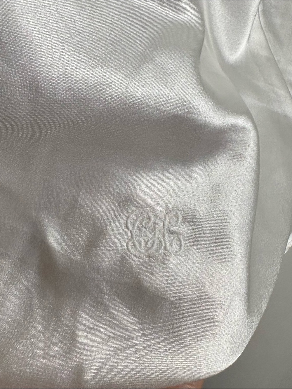 Vintage 90s Calvin Klein Simple White Satin Lingerie Cami - Picture 2 of 5